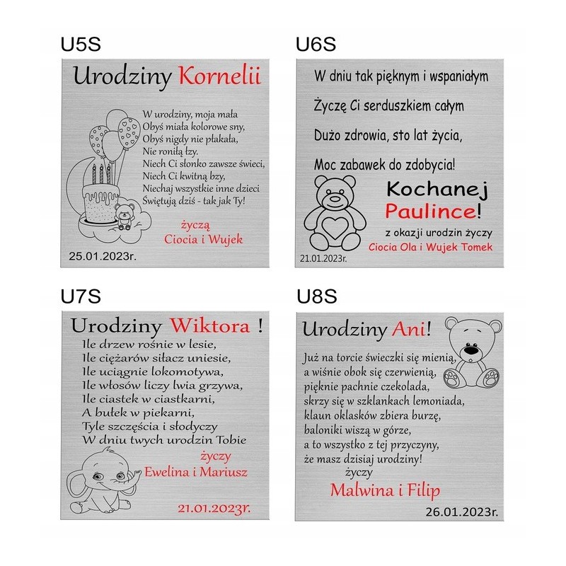 SREBRNE KOLCZYKI DZIECIĘCE KOTKI WISZĄCE + GRAWER