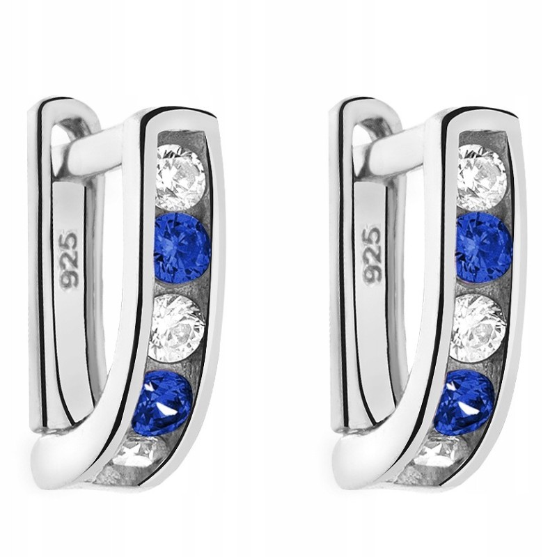 SREBRNE KOLCZYKI DZIECIĘCE PRZECINKI ANGIELSKIE + GRAWER