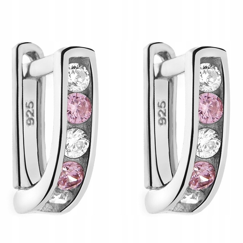 SREBRNE KOLCZYKI DZIECIĘCE PRZECINKI ANGIELSKIE + GRAWER