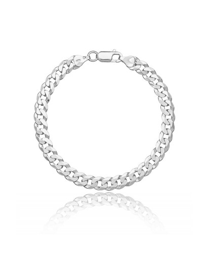 Srebrna męska bransoletka na rękę pancerka 21cm/5,19MM srebro925