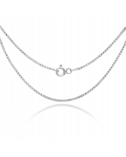 Srebrny damski łańcuszek kostka 55 cm 1,20 mm 925