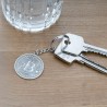 Srebrny oksydowany brelok do kluczy Bitcoin SREBRO 925
