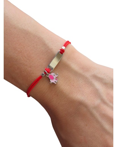 SREBRNA BRANSOLETKA DLA DZIECKA SŁONIK GRAWER SREBRO