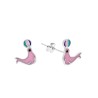 SREBRNE KOLCZYKI DZIECIĘCE FOCZKI SZTYFT 925