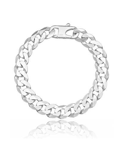 Srebrna męska bransoletka na rękę pancerka 22cm / 11MM srebro 925