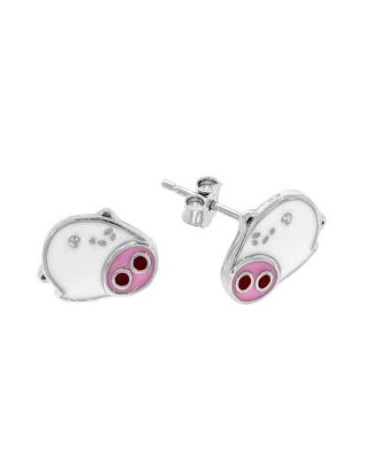 cSREBRNE KOLCZYKI DLA DZIEWCZYNKI PROSIACZKI SZTYFTT 925