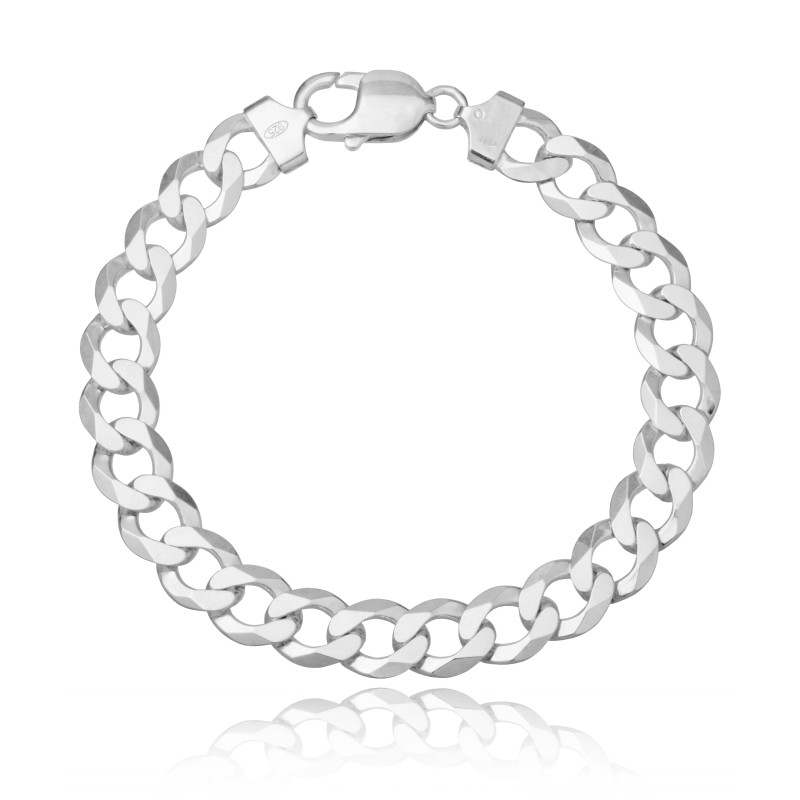 Srebrna męska bransoletka na rękę pancerkan 23cm /10MM srebro 925