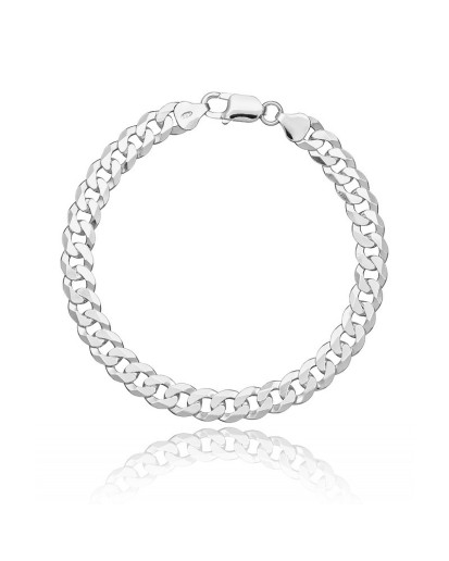 Srebrna męska bransoletka na rękę pancerka 23 cm /8MM srebro 925