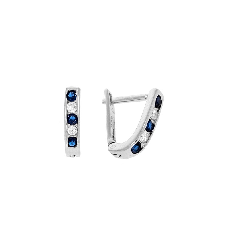 SREBRNE KOLCZYKI DZIECIĘCE PRZECINKI ANGIELSKIE PRÓBA 925