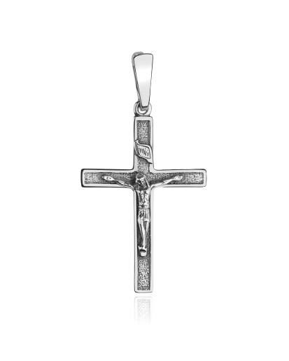 SREBRNY KRZYŻYK MĘSKI OKSYDOWANY PAN JEZUS KRZYŻ PRÓBA 925