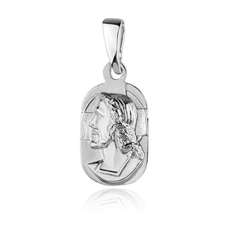 SREBRNY MEDALIK Z WIZERUNKIEM PANA JEZUSA WISIOREK PRÓBA 925