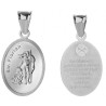 SREBRNY MEDALIK  ŚWIĘTY FLORIAN SREBRO PRÓBY 925