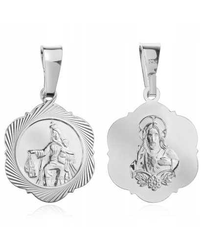 SZKAPLERZ SREBRNY MEDALIK MATKA BOSKA SZKAPLERZNA SREBRO 925