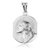 Srebrny medalik do łańcuszka Jezus Chrystus srebro próby 925