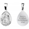 SREBRNY MEDALIK ŚWIĘTA RODZINA BŁOGOSŁAW NAM PR. 925