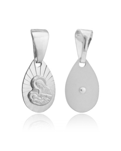 SREBRNY MEDALIK Z WIZERUNKIEM MATKA BOSKA CZĘSTOCHOWSKA SREBRO 925