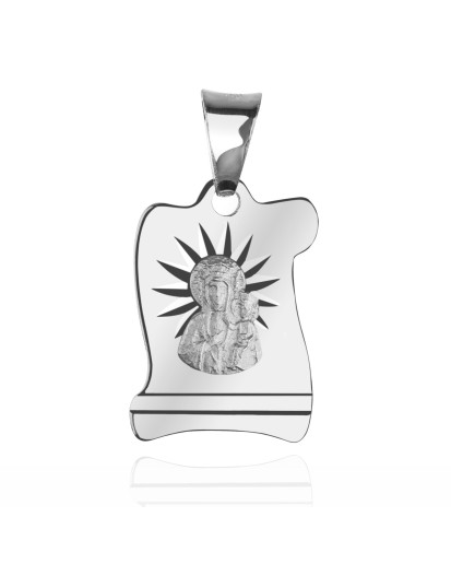 SREBRNY MEDALIK MATKA BOSKA CZĘSTOCHOWSKA MADONNA SREBRO 925