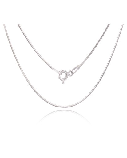 Srebrny damski łańcuszek żyłka linka 38-55 cm 0,7 mm 925