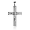 SREBRNY OKSYDOWANY KRZYŻYK Z PANEM JEZUSEM DO ŁAŃCUSZKA SREBRO 925
