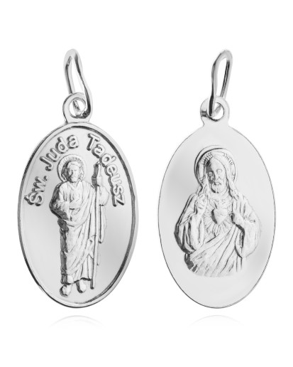 SREBRNY MEDALIK ŚWIĘTY TADEUSZ JUDA SREBRO 925