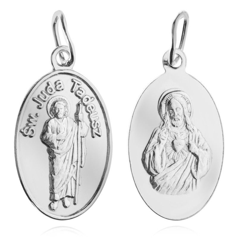 SREBRNY MEDALIK ŚWIĘTY TADEUSZ JUDA SREBRO 925