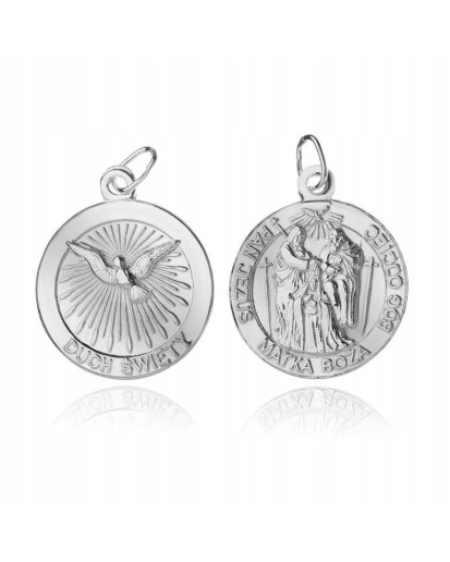 SREBRNY MEDALIK DUCH ŚWIĘTY BÓG OJCIEC SREBRO 925