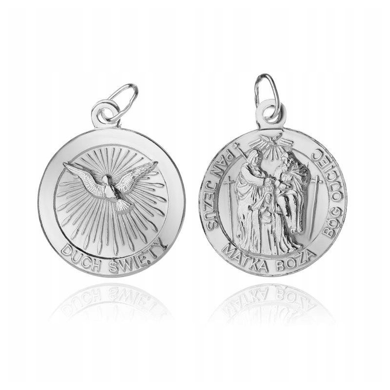 SREBRNY MEDALIK DUCH ŚWIĘTY BÓG OJCIEC SREBRO 925