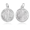 ŚW ŚWIĘTY BENEDYKT SREBRNY MEDALIK DUŻY SREBRO 925
