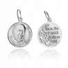 SREBRNY MEDALIK ŚW ŚWIĘTY OJCIEC PIO MAŁY SREBRO 925