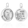 SREBRNY MEDALIK ŚW ŚWIĘTY OJCIEC PIO DUŻY SREBRO 925
