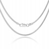 Srebrny damski łańcuszek żmijka 45-60 cm 2,40 mm 925
