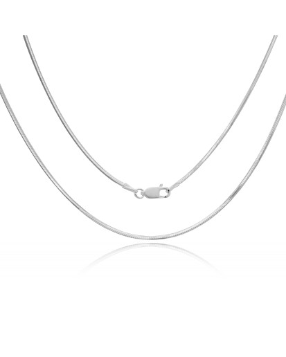 Srebrny damski łańcuszek żyłka linka 45-60 cm 1,47 mm 925