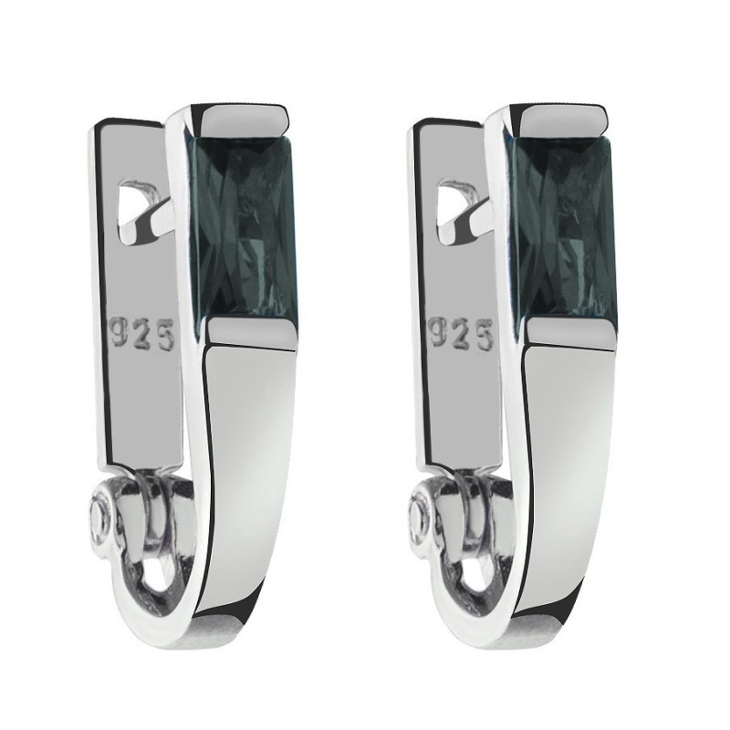 SREBRNE KOLCZYKI DAMSKIE PRZECINKI CYRKONIA SREBRO 925