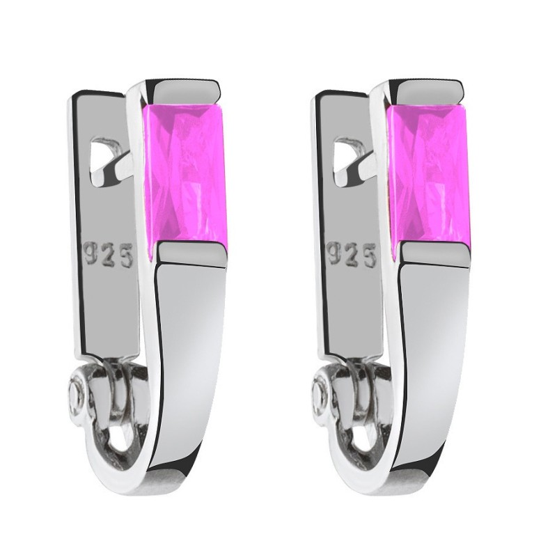 SREBRNE KOLCZYKI DAMSKIE PRZECINKI CYRKONIA SREBRO 925