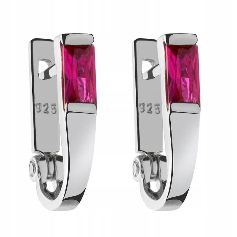 SREBRNE KOLCZYKI DAMSKIE PRZECINKI CYRKONIA SREBRO 925