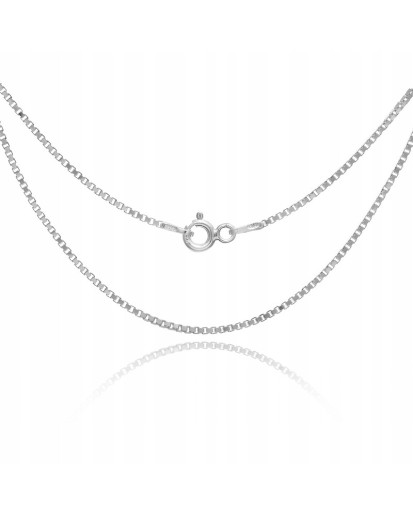 Srebrny damski łańcuszek kostka 40-65 cm 1,5 mm 925