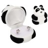 PUDEŁKO WELUROWE PREZENTOWE NA BIŻUTERIE PANDA