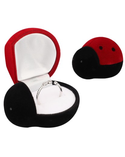 PUDEŁKO WELUROWE PREZENTOWE BIEDRONKA NA BIŻUTERIĘ.