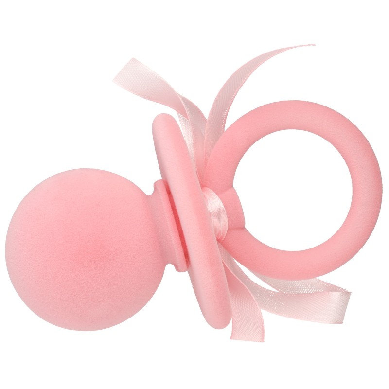 Pudełko welurowe smoczek na biżuterię kolory miks