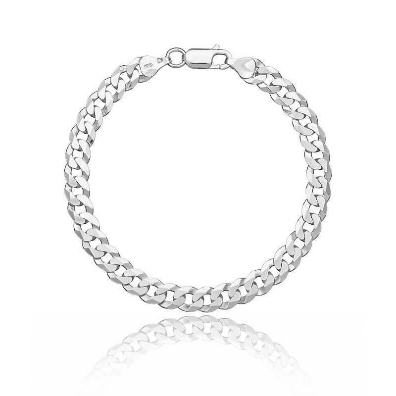 Srebrna męska bransoletka na rękę pancerka 21cm/4,86MM srebro925