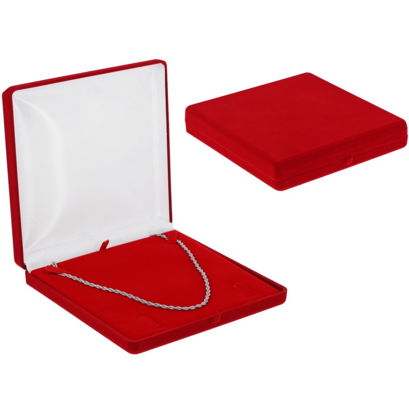 PUDEŁKO WELUROWE NA KOLIĘ ŁAŃCUSZEK ZAWIESZKĘ CZERWONE