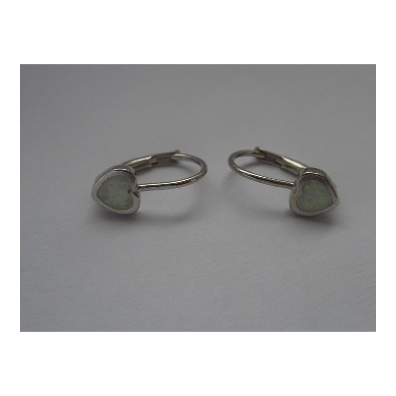 copy of Srebrne kolczyki damskie angielskie z opalem 925