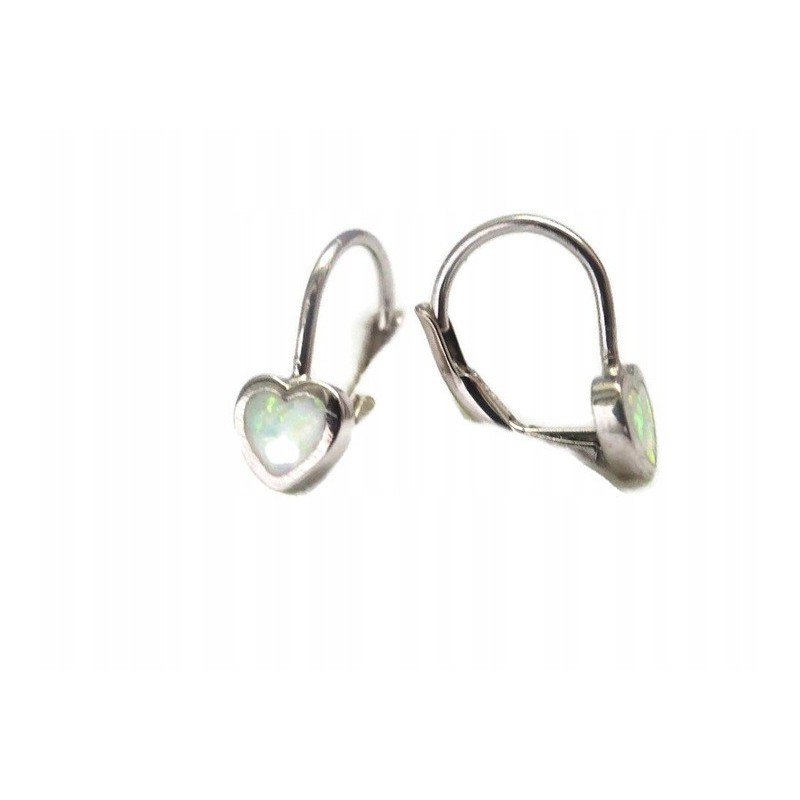 copy of Srebrne kolczyki damskie angielskie z opalem 925