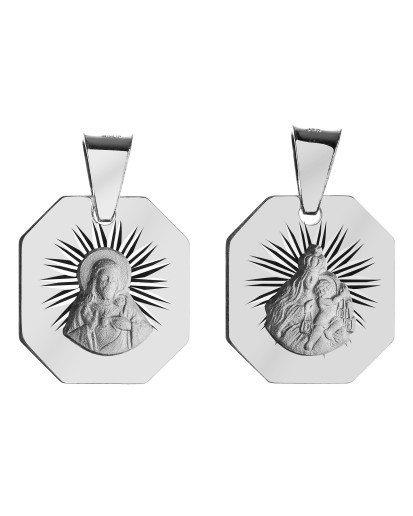 SREBRNY MEDALIKK MATKA BOSKA SZKAPLERZNA SRERO 925