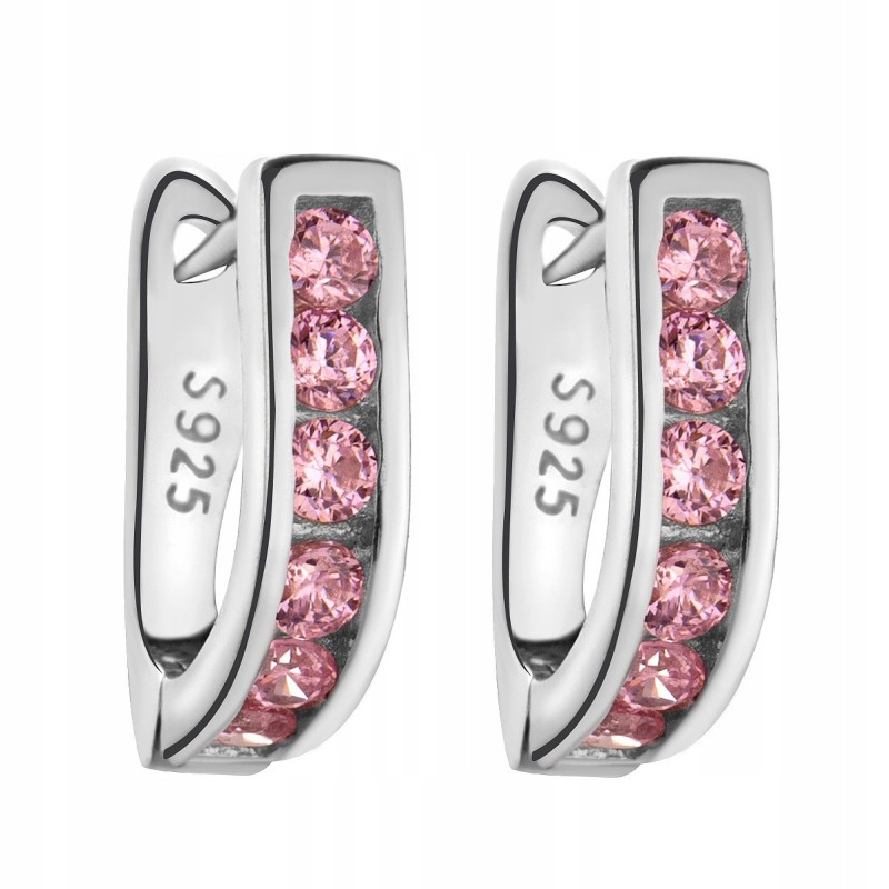 SREBRNE KOLCZYKI DLA DZIEWCZYNIKI PRZECINKI 925