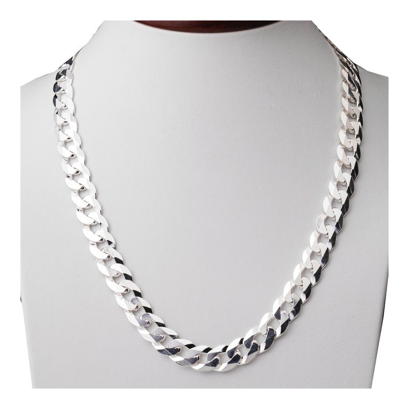 Srebrny łańcuszek pancerka męski 10,5 mm 50-60 cm 925