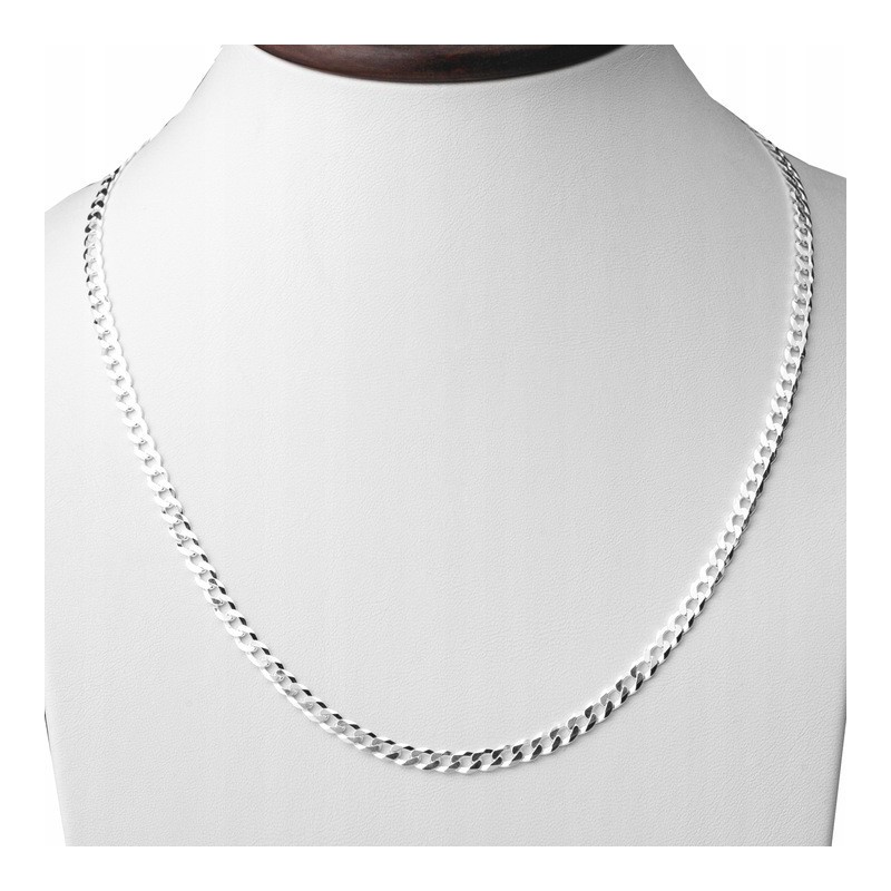 Srebrny łańcuszek pancerka gruby męski 4,2 mm 45-60 cm 925