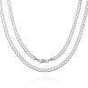Srebrny łańcuszek pancerka gruby męski 4,2 mm 45-60 cm 925