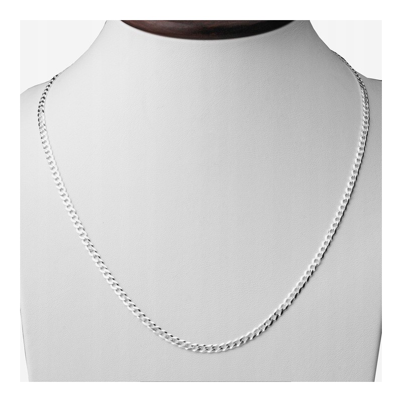 Srebrny łańcuszek pancerka męski 3,5 mm 45-60 cm 925