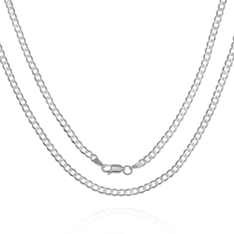 Srebrny łańcuszek pancerka męski 3,5 mm 45-60 cm 925